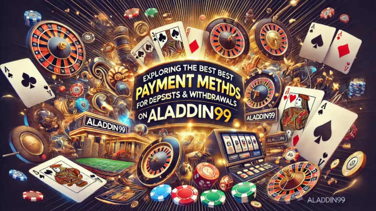 Payment Methods for Deposits and Withdrawals on Aladdin99