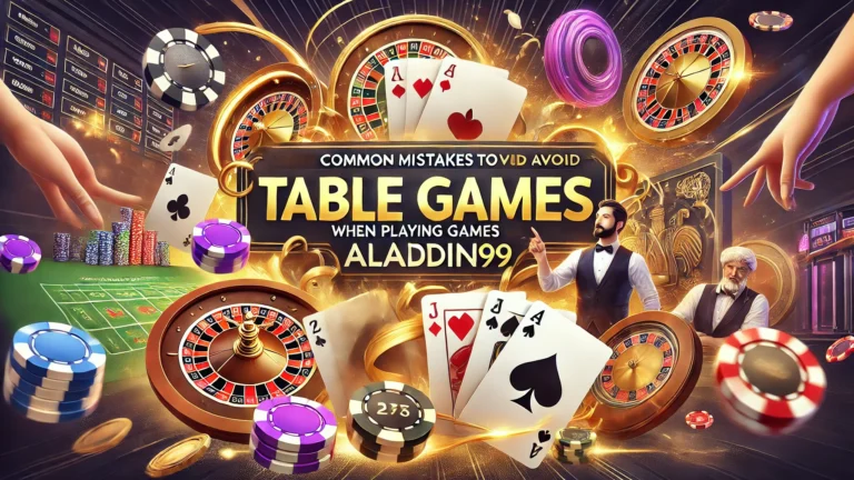 Common Mistakes to Avoid When Playing Table Games on Aladdin99